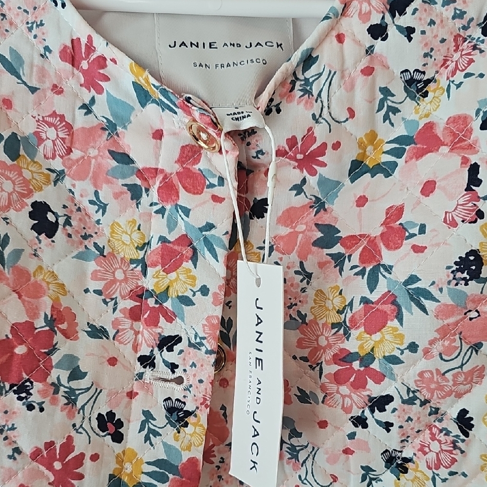 Janie and Jack Floral Button-Up Top - Picture 2 of 3
